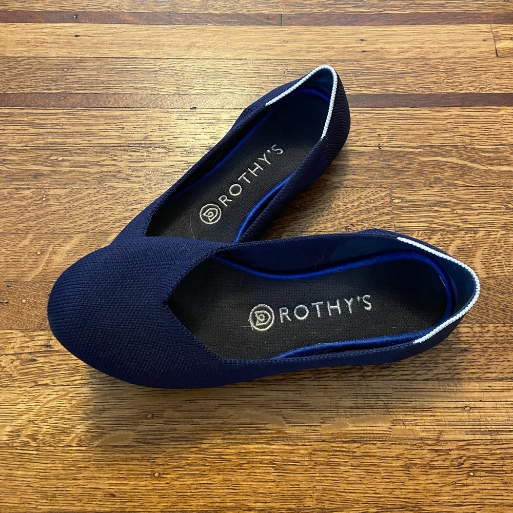 Rothys The Flat Navy Size 7